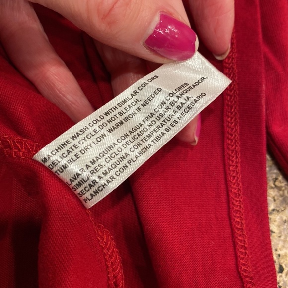 Carolyn Taylor Red Top Cute Tie XL - Picture 12 of 15